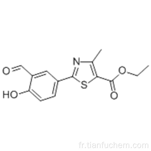 Acide 5- thiazolecarboxylique, ester de 2- (3-formyl-4-hydroxyphényl) -4-méthyl-, éthyle CAS 161798-01-2